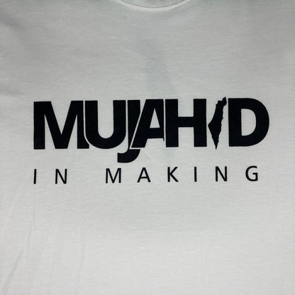 Premium "MUJAHID" White T-Shirt