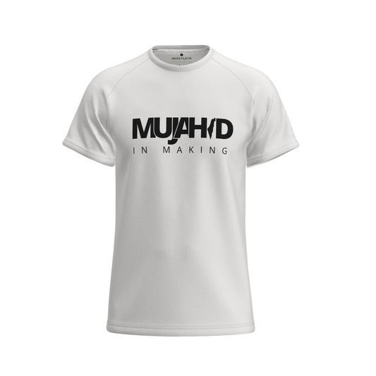 Premium "MUJAHID" White T-Shirt